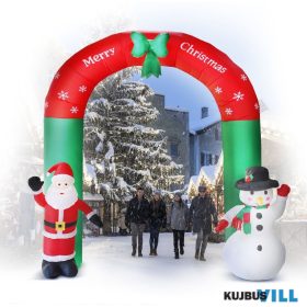   Felfújható kapu, mikulás-hóember, 240cm, 9 LED, IP44 - 58060K