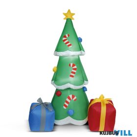   Felfújható karácsonyfa 180cm, 12 fehér LED, 100-240V, IP44 - 58067E