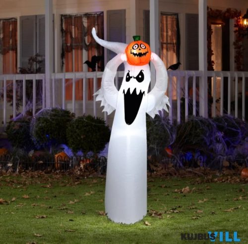 Halloween-i felfújható szellem 180cm 6 fehér LED IP44 - 58067G