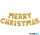 3D Karácsonyi "Merry Christmas" lufi arany - 58081B