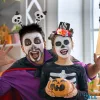 Halloween-i hajráf kalap, csontváz - 58119A