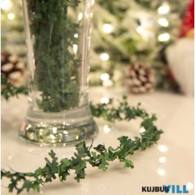 Karácsonyi LED zöld girland, 2,5m, tűlevelű - 58559B