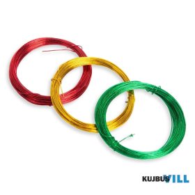 Karácsonyi dekor drót, fényes, 3x10m (3 féle/cs) - 58572