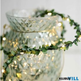 Karácsonyi LED zöld girland, 10 LED, 2xAA, 1 m - 58935