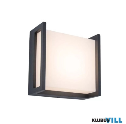 LUTEC 5195401118 LED Kültéri mini fali lámpa 7,8W 3000K IP54 szürke Qubo