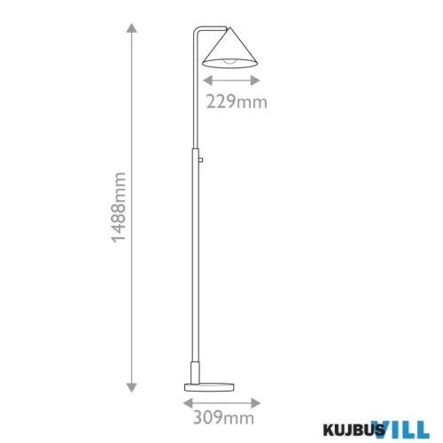 Elstead ALM-REMYCK-FL-GD Állólámpa 1xE27 max. 60W