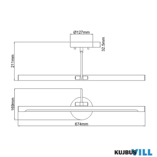 Elstead ALTON-PL-L-PC LED Képmegvilágító 3000K