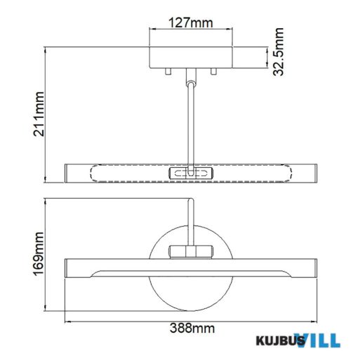 Elstead ALTON-PL-S-WHT LED Képmegvilágító 3000K