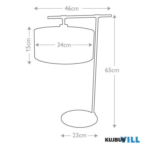 Elstead BALANCE-TL-BRPB asztali lámpa 1xE27 max. 60W