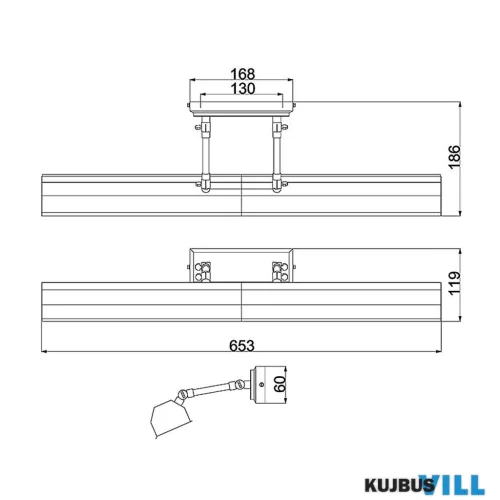 Elstead CHAWTON-PLL-DB Képmegvilágító 4xE14 max.40W