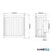 Elstead DL-CORONA1-WPN fali lámpa 1xE27 max.60W