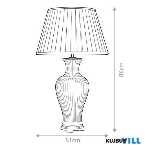 Elstead DL-DALIAN-TL asztali lámpa 1xE27 max.60W