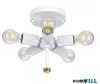Elstead DL-FLETCHER22-5LT-IV-AB mennyezeti lámpa 5xE27 60W