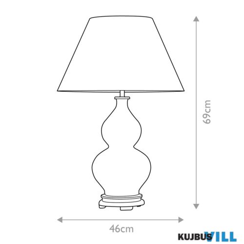 Elstead DL-HARBIN-TL-DEB asztali lámpa 1xE27 max.60W