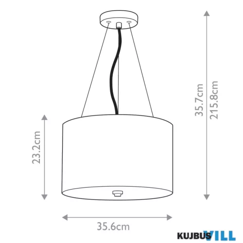Elstead DL-PEARCE14-3LT-IV-AB függeszték 3xE27 max.60W