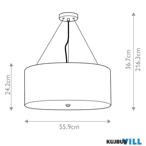 Elstead DL-PEARCE22-5LT-IV-AB függeszték  5xE27 max.60W