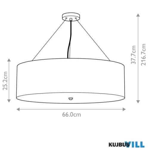 Elstead DL-PEARCE26-5LT-IV-AB függeszték 5xE27 max.60W