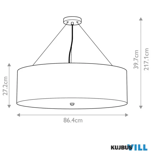 Elstead DL-PEARCE34-7LT-IV-AB függeszték 7xE27 max.60W
