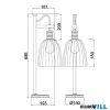 Elstead DOUILLE-TL-AB asztali lámpa 1xE27 max60W