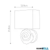 Elstead FB-SWIRL-1L-W fali lámpa 1xE27 max.60W