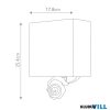 Elstead FB-SWIRL-1S-W fali lámpa 1xE27 max.60W