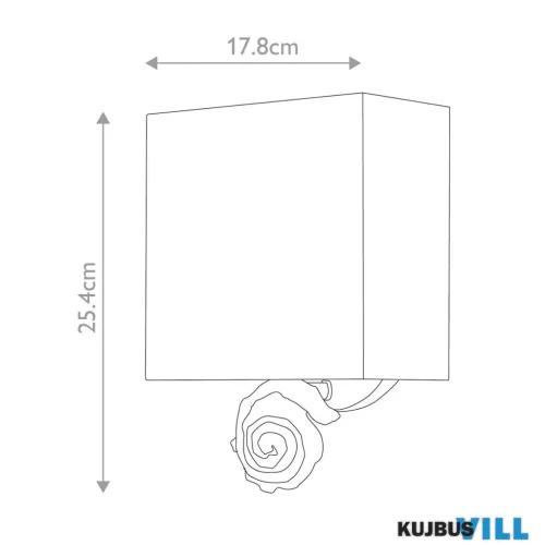 Elstead FB-SWIRL-1S-W fali lámpa 1xE27 max.60W