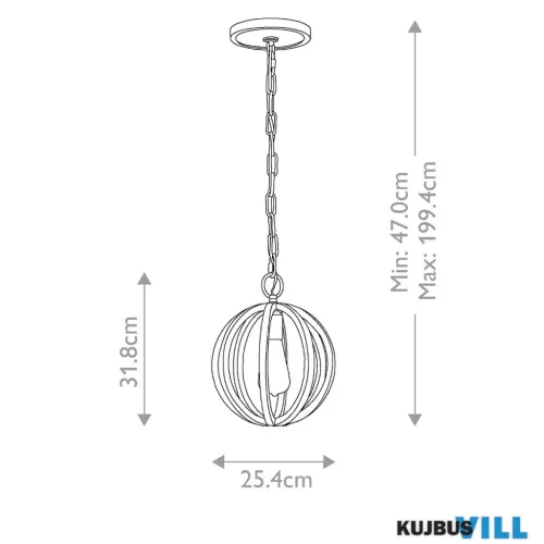 Elstead FE-ALLIER-P-WW függeszték 1xE27 max.60W