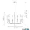 Elstead FE-BRIANNA9-BB csillár 9xE14 max.40W