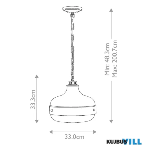 Elstead FE-CADENCE-2P-MB függeszték 2xE27 max.60W