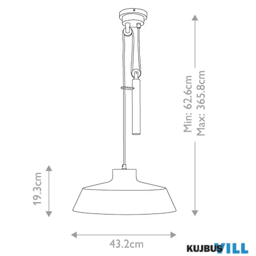 Elstead FE-CANDOR-P függeszték 1xE27 60W