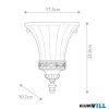 Elstead FE-DRAWING-ROOM-WU2 fali lámpa 1xE14 max.40W