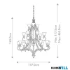 Elstead FE-DRAWING-ROOM18 csillár 18xE27 max.60W
