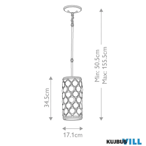 Elstead FE-LUCIA-P-D függeszték 1xE27 max.60W