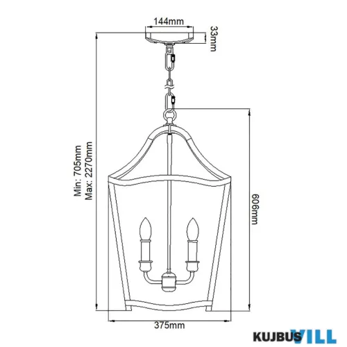 Elstead FE-YARMOUTH-4P függeszték 4xE14 max.60W