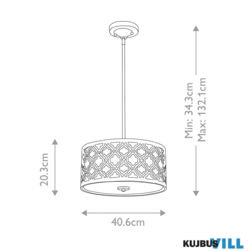 Elstead GN-ARABELLA-P-M függeszték/mennyezeti lámpa 2xE27 max.60W