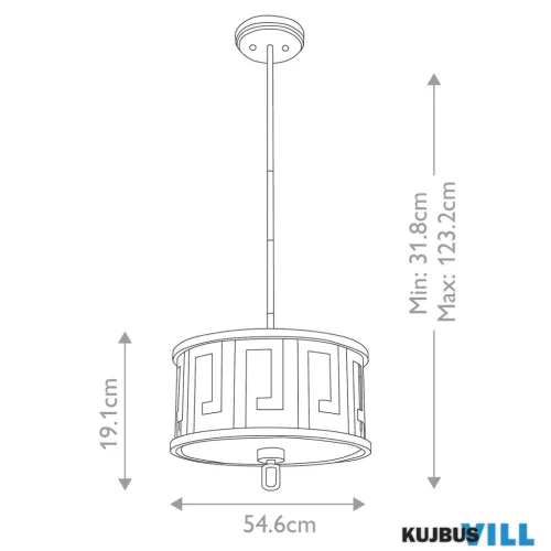 Elstead GN-LEMURIA-P-M függeszték/mennyezeti lámpa 2xE27 max.60W