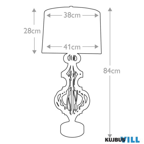 Elstead GN-OCTAVIA-TL-GD asztali lámpa 1xE27 max.60W