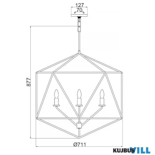 Elstead HK-ASTRID-5P függeszték 5xE14 max.60W