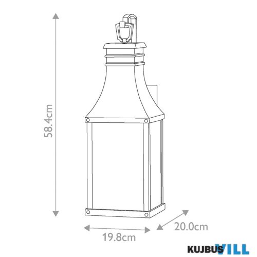 Elstead HK-BEACON-HILL-M-MB kültéri fali lámpa 2xE14 max.60W