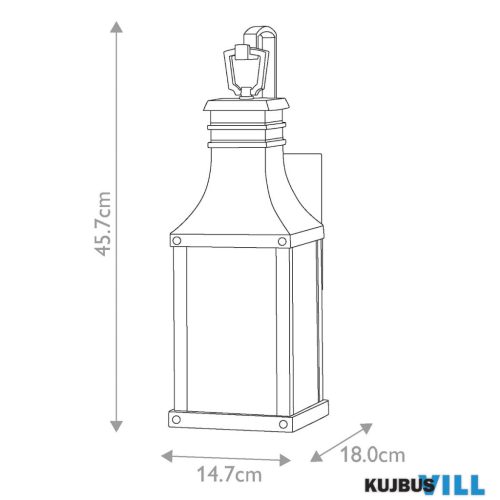 Elstead HK-BEACON-HILL-S-MB kültéri fali lámpa 1xE27 max.60W