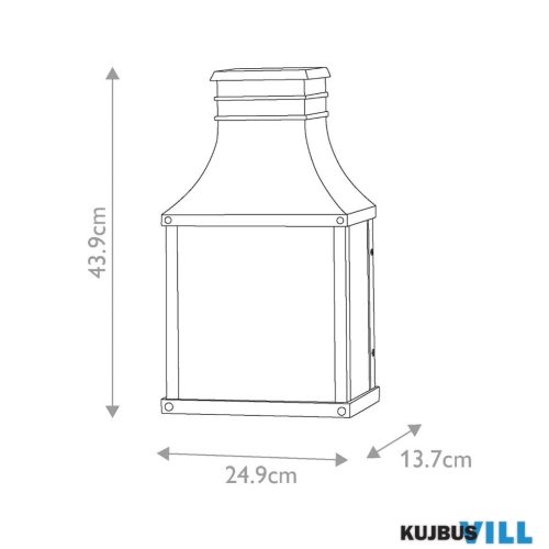 Elstead HK-BEACON-HILL7-MB kültéri fali lámpa 2xE14 max.60W