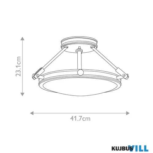 Elstead HK-COLLIER-SF-S mennyezeti lámpa 3xE14 max.40W