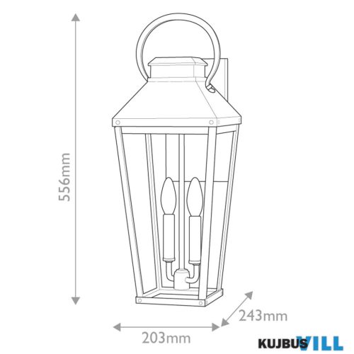 Elstead HK-DAWSON-L kültéri fali lámpa 2xE14 max.40W
