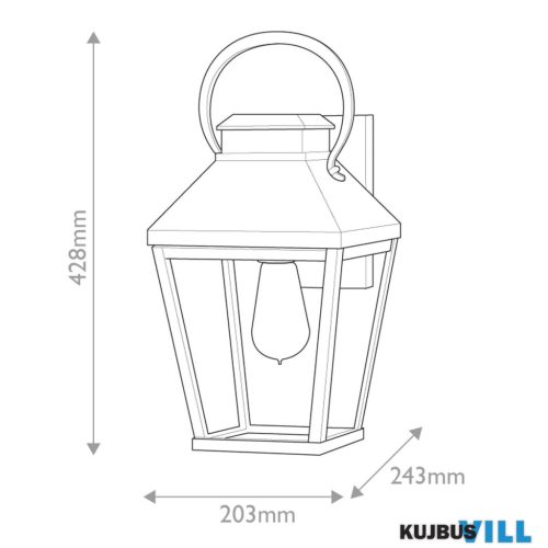 Elstead HK-DAWSON-M kültéri fali lámpa 1xE27 60W