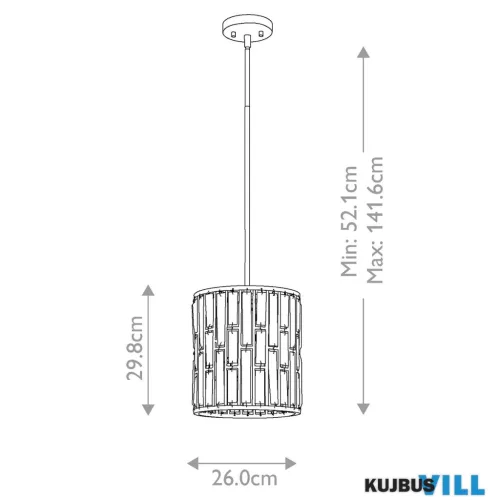 Elstead HK-GEMMA-P-A-VBZ függeszték 1xE27 max.60W