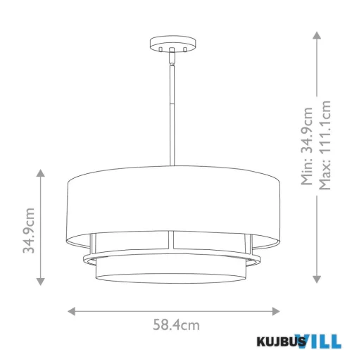 Elstead HK-GRAHAM-L-PN mennyezeti lámpa/függeszték 4xE14 max.40W