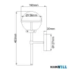 Elstead HK-HOLLIS1-O-BK-BATH Falikar 1xE14 max.40W
