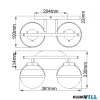 Elstead HK-HOLLIS2-C-HB-BATH Falikar 2xE14 max.40W