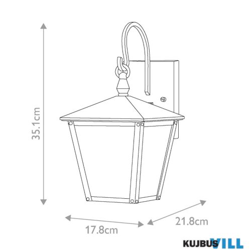 Elstead HK-HUNTERSFIELD2-S-BK kültéri falikar 1xE27 max.60W