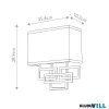 Elstead HK-LANZA2-BR fali lámpa 2xE14 max.40W